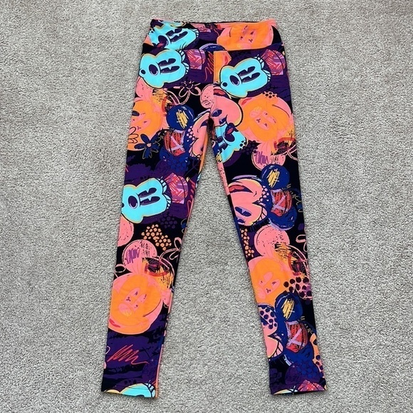 LuLaRoe Mickey Mouse One Size Leggings - Picture 2 of 4